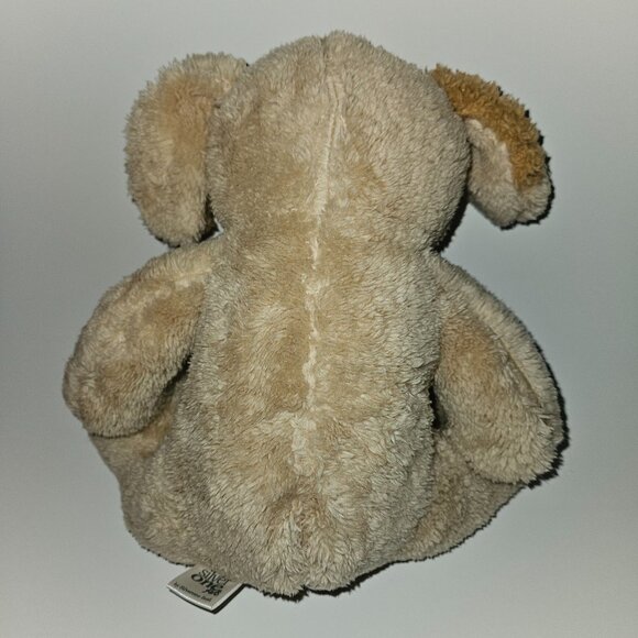 Silver One Tan Puppy Dog Plush 11" Stuffed Animal Toy Lovey Closed Eyes Sleeping - Picture 5 of 9